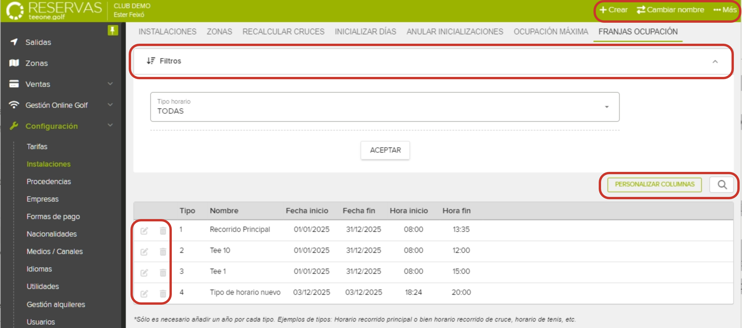 Golf Reservation Management System Occupancy Slots Screen.png