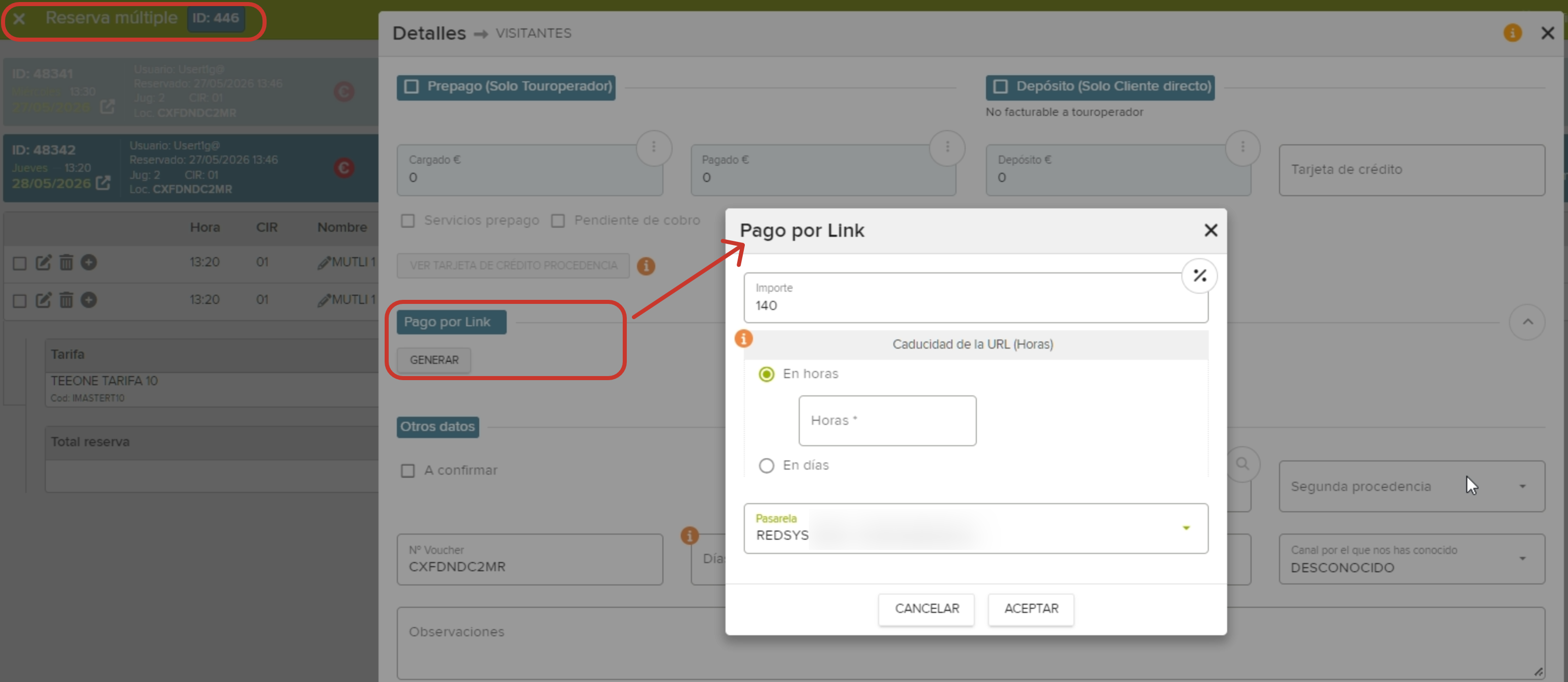 Payment by Link Generation Modal in Booking System.png