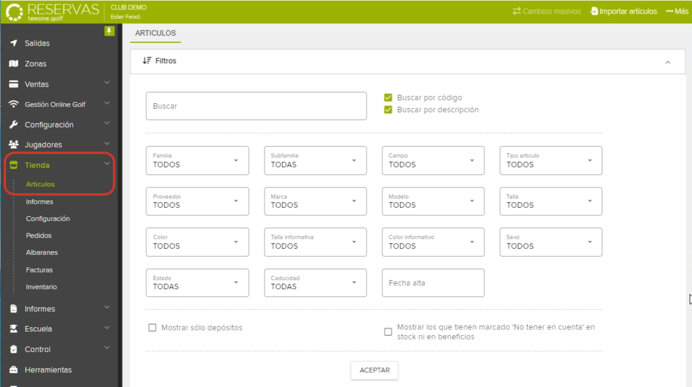 Inventory Filter Page for Golf Store Application.png