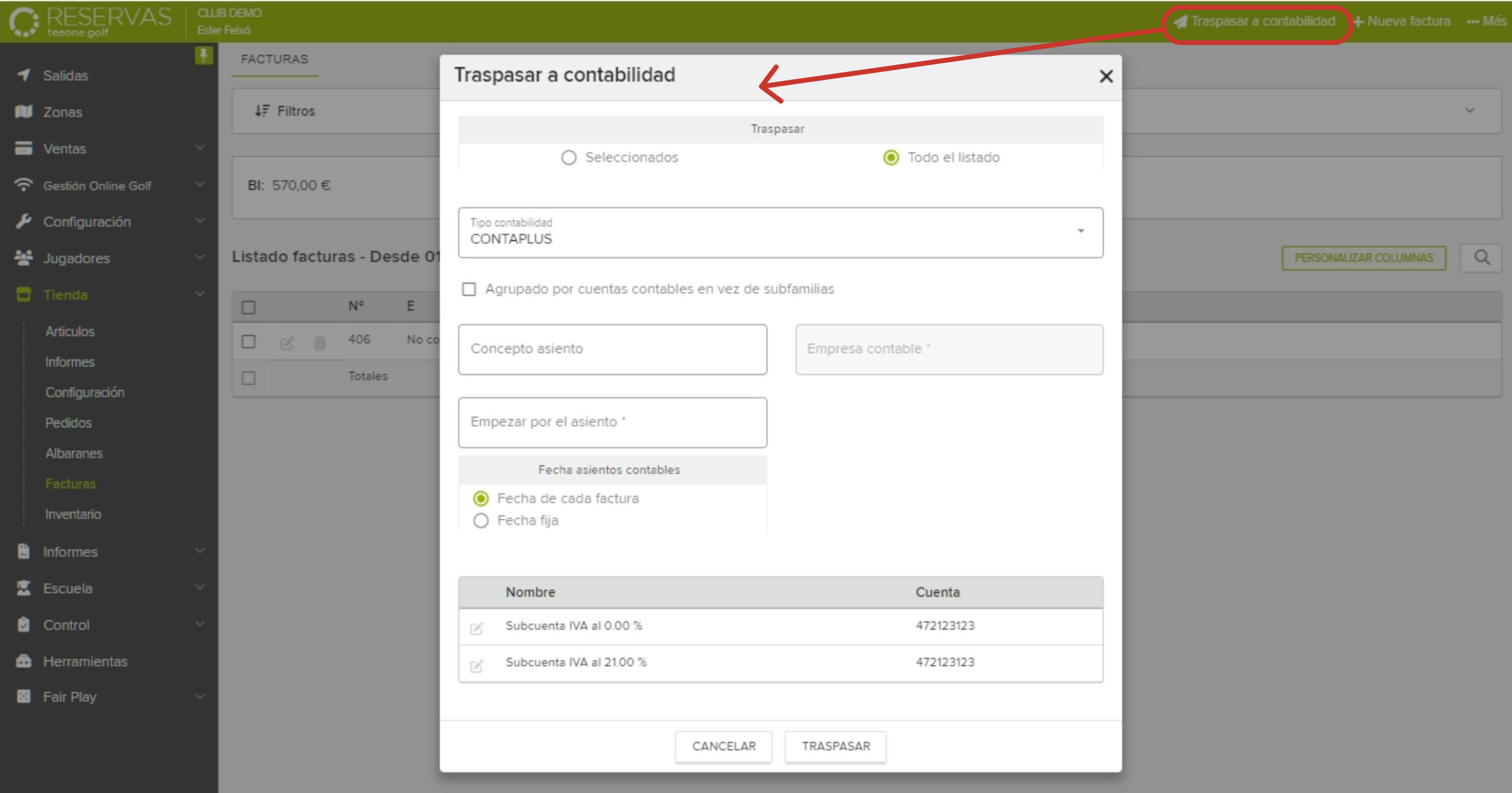 Accounting Transfer Modal in Invoice Management System.png