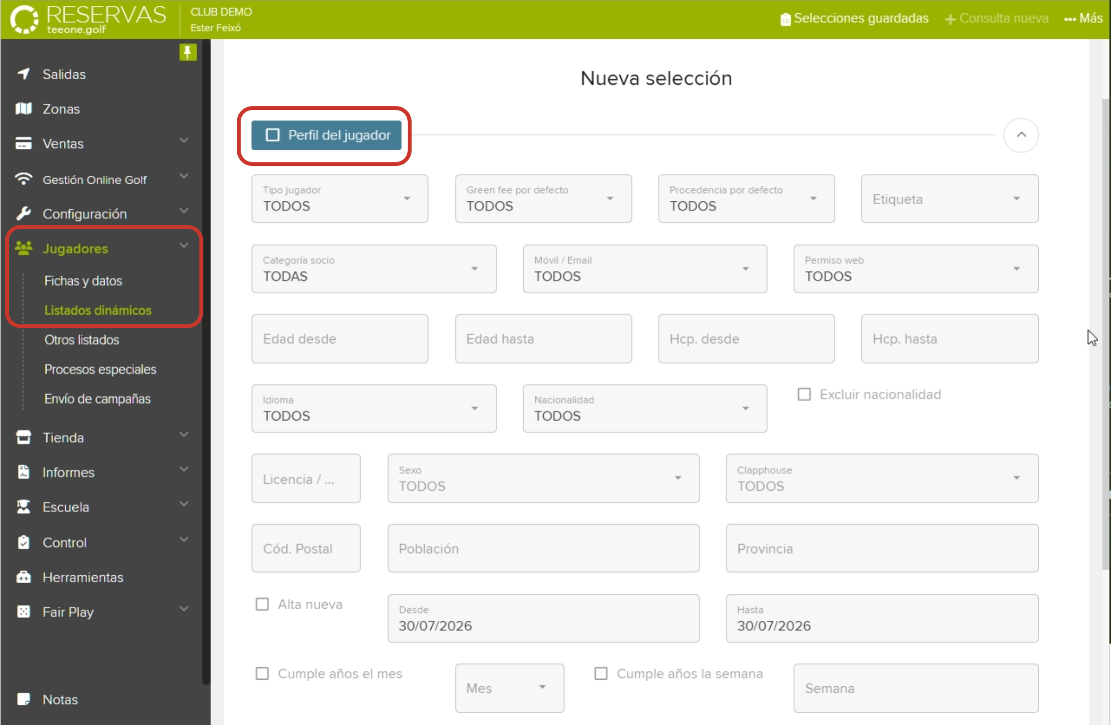 Golf Course Management Software Player Selection Screen.png