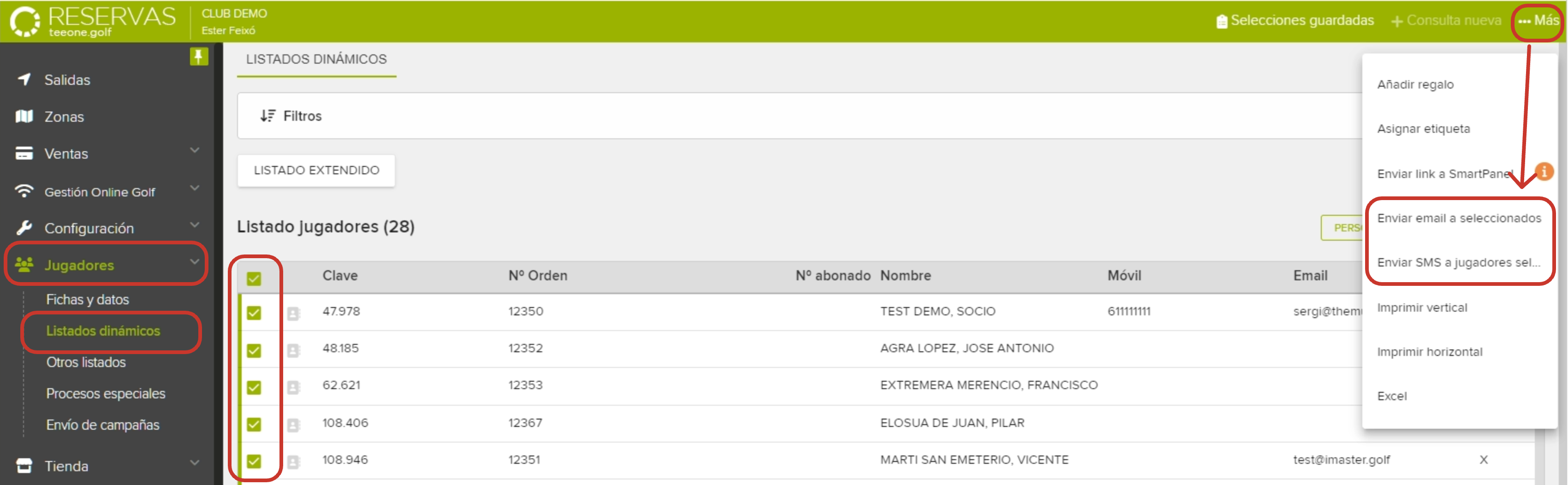 Golf Club Management Portal Player List View.png
